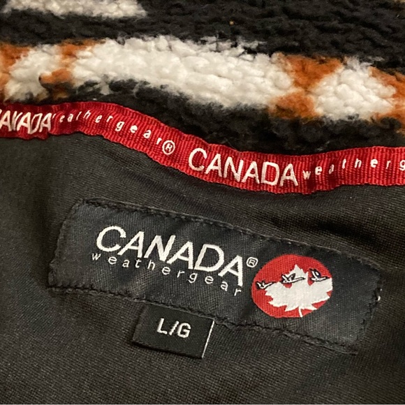 Canada Weather Gear NWT black patterned quarter zip jacket - Picture 9 of 11